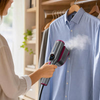 SteamJet Pro steaming a shirt